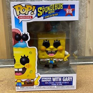 New in Box FUNKO POP Spongebob with Gary #916